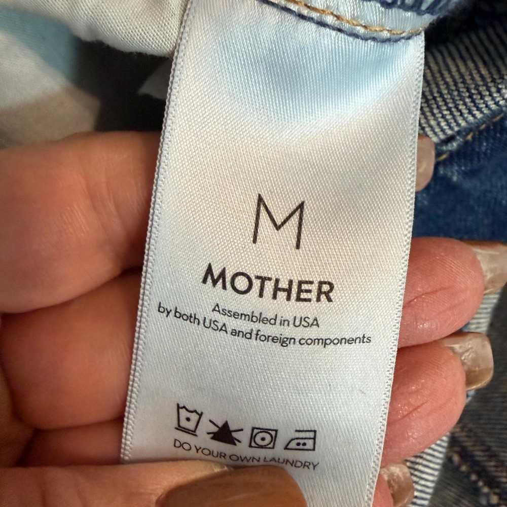 Mother Superior Womens‎ Denim Mini Dress Medium Wash Blue Long Sleeve Size M NEW - Picture 3 of 12